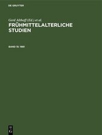 Enlarge image Cover: 1981 - De Gruyter