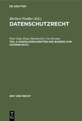 Cover: Einzelvorschriften des Bundes zum Datenschutz - De Gruyter
