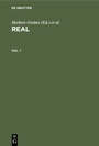 Cover: REAL. Vol. 1 - De Gruyter