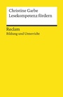 Cover: Lesekompetenz fördern - Reclam