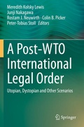 Cover: A Post-WTO International Legal Order - Springer