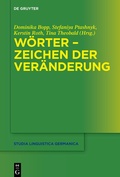 Cover: W&ouml;rter - Zeichen der Ver&auml;nderung - De Gruyter