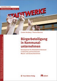Bild: Bürgerbeteiligung in Kommunalunternehmen - oekom verlag