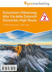 Abbildung von: 3D-Wanderkarte Dolomiten-Höhenweg 2 - Athesia-Tappeiner Verlag