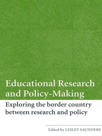 Enlarge image Cover: Educational Research and Policy-Making - Routledge