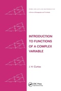 Cover: Introduction to Functions of a Complex Variable - CRC Press