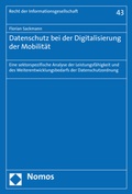 Cover: Datenschutz bei der Digitalisierung der Mobilit&auml;t - Nomos
