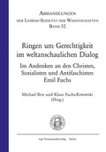 Cover: Ringen um Gerechtigkeit im weltanschaulichen Dialog. - trafo Wissenschaftsverlag