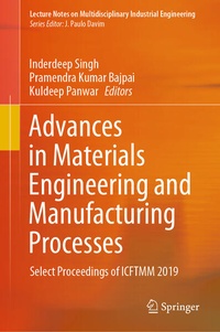 Enlarge image Cover: Advances in Materials Engineering and Manufacturing Processes - Springer