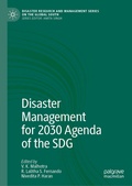 Cover: Disaster Management for 2030 Agenda of the SDG - Palgrave Macmillan