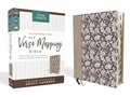Cover: NIV, Verse Mapping Bible, Leathersoft, Navy Floral, Thumb Indexed, Comfort Print - Zondervan