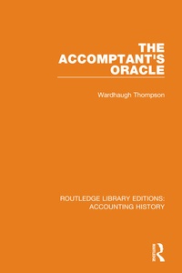 Abbildung von: Routledge Library Editions: Accounting History - Routledge