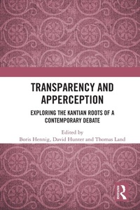 Enlarge image Cover: Transparency and Apperception - Routledge