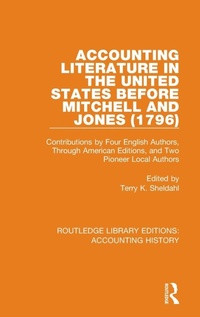 Abbildung von: Accounting Literature in the United States Before Mitchell and Jones (1796) - Routledge
