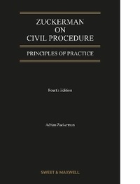 Abbildung von: Zuckerman on Civil Procedure: Principles of Practice - Sweet & Maxwell