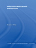Cover: International Management and Language - Routledge