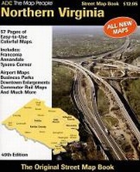 Enlarge image Cover: Northern Virginia Street Map Book - ADC The Map People