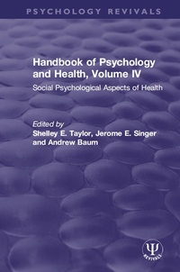 Enlarge image Cover: Handbook of Psychology and Health, Volume IV - Routledge