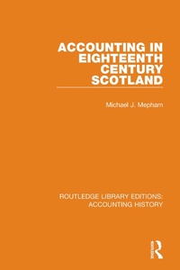 Bild: Accounting in Eighteenth Century Scotland - Routledge