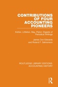 Cover: Contributions of Four Accounting Pioneers - Routledge