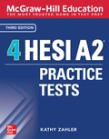 Cover: McGraw-Hill Education 4 HESI A2 Practice Tests, Third Edition - McGraw-Hill Education