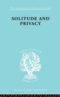 Cover: Solitude and Privacy - Routledge