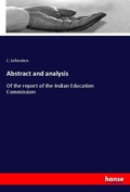 Cover: Abstract and analysis - Hansebooks