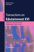 Bild: Transactions on Edutainment XVI - Springer