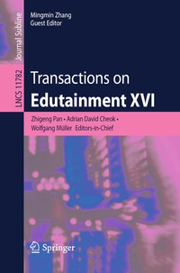 Enlarge image Cover: Transactions on Edutainment XVI - Springer