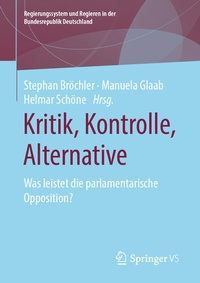 Abbildung von: Kritik, Kontrolle, Alternative - Springer VS