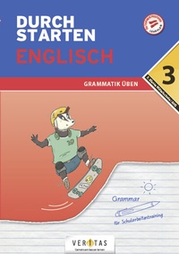 Abbildung von: Durchstarten Englisch 3. Klasse Mittelschule/AHS Grammatik üben - VERITAS Linz