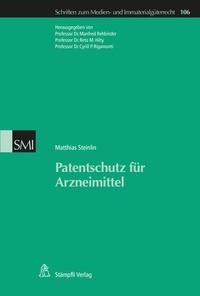 Abbildung von: Patentschutz für Arzneimittel - Stämpfli Verlag