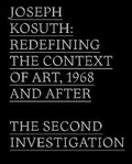 Cover: Joseph Kosuth - Sternberg Press