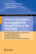 Cover: Software Ecosystems, Sustainability and Human Values in the Social Web - Springer