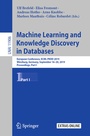 Cover: Machine Learning and Knowledge Discovery in Databases - Springer