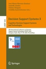 Cover: Decision Support Systems X: Cognitive Decision Support Systems and Technologies - Springer