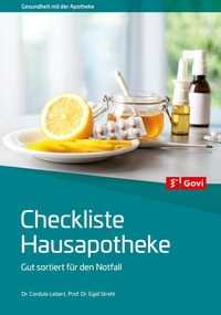 Enlarge image Cover: Checkliste Hausapotheke - Avoxa - Mediengruppe Deutscher Apotheker