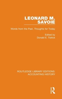Abbildung von: Leonard M. Savoie - Routledge