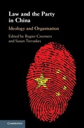 Cover: Law and the Party in China - Cambridge University Press