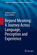 Cover: Beyond Meaning: A Journey Across Language, Perception and Experience - Springer