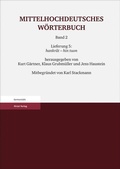 Cover: Mittelhochdeutsches W&ouml;rterbuch. Zweiter Band Lieferung 5: hankr&acirc;t - hin tuon - Hirzel
