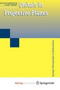 Enlarge image Cover: Unitals in Projective Planes - Springer
