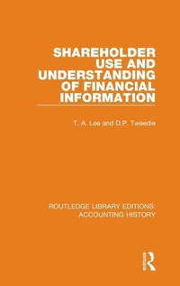 Enlarge image Cover: Shareholder Use and Understanding of Financial Information - Routledge