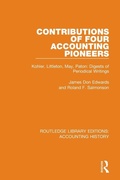 Cover: Contributions of Four Accounting Pioneers - Routledge