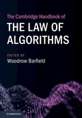 Cover: The Cambridge Handbook of the Law of Algorithms - Cambridge University Press