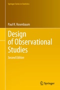 Cover: Design of Observational Studies - Springer