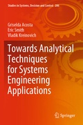 Cover: Towards Analytical Techniques for Systems Engineering Applications - Springer