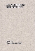 Cover: Melanchthons Briefwechsel / Textedition. Band T 21: Texte 5970-6291 (1551) - frommann-holzboog