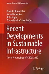 Enlarge image Cover: Recent Developments in Sustainable Infrastructure - Springer