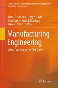 Enlarge image Cover: Manufacturing Engineering - Springer